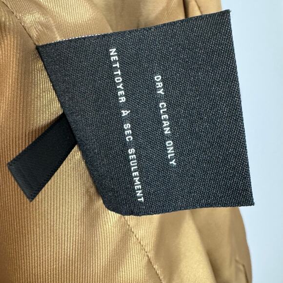 Cole Haan Notch Collar Button Front Wool-Blend Coat Preppy Camel Casual Men's M - Picture 14 of 16